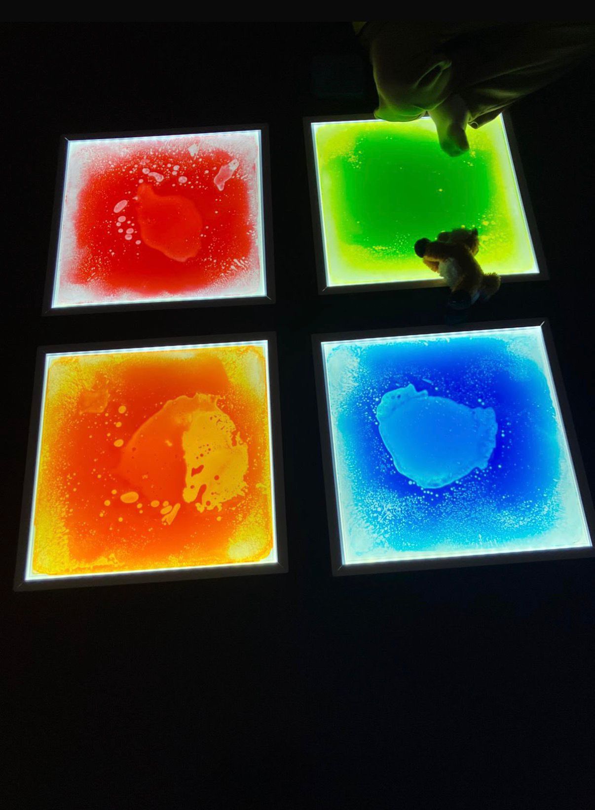 Colourful sensory floor tiles