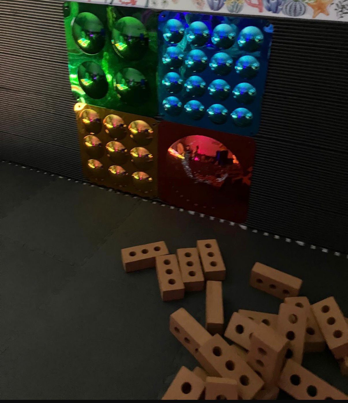 Sensory wall tiles and building blocks