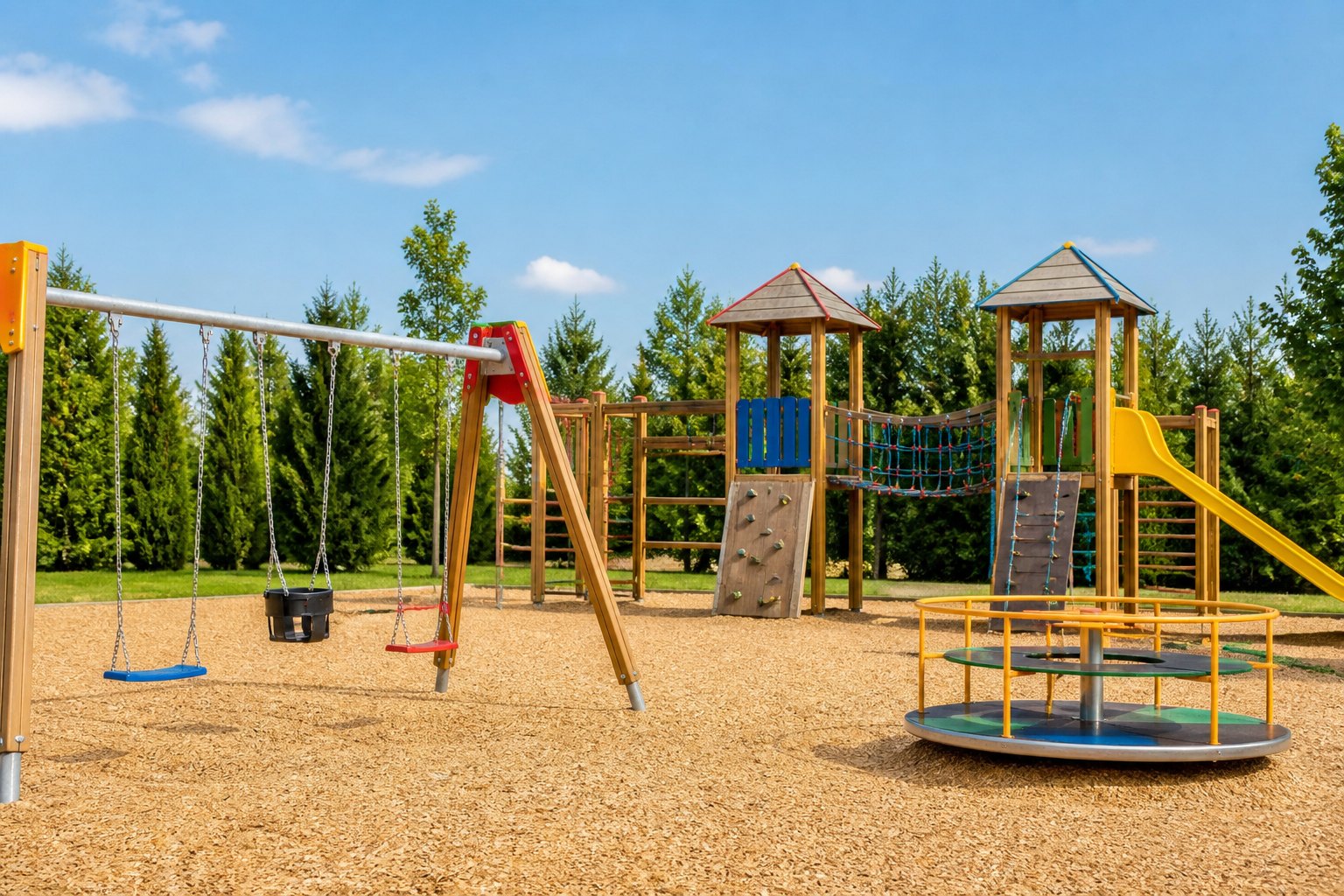 A colourful adventure playground